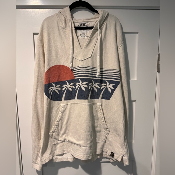 Lucky Brand Other - LUCKY BRAND Men’s Linen Blend Pullover Hoodie Size XL